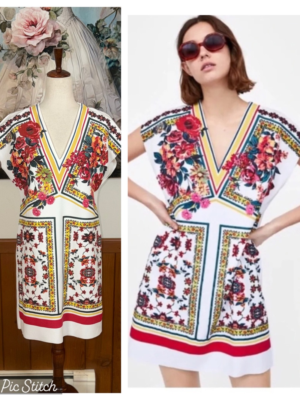 Adorable New Zara Multicolor Tunic Dress